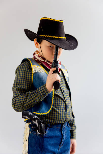 istock Boy in a cowboy costume 923394436