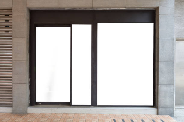 istock Shop Boutique Store Front with Big Window and Place for Name 923394818