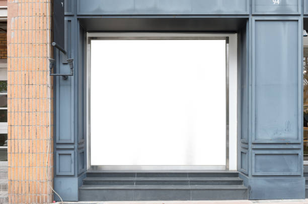 istock Shop Boutique Store Front with Big Window and Place for Name 923394910