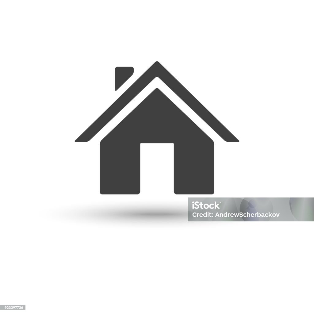 Home house icon isolated on white background House stock vector