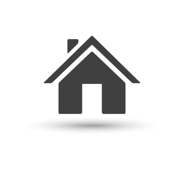 Home house icon isolated on white background Home house icon isolated on white background house stock illustrations