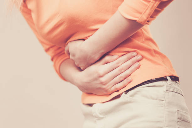 istock Woman suffer from belly pain. 923409904