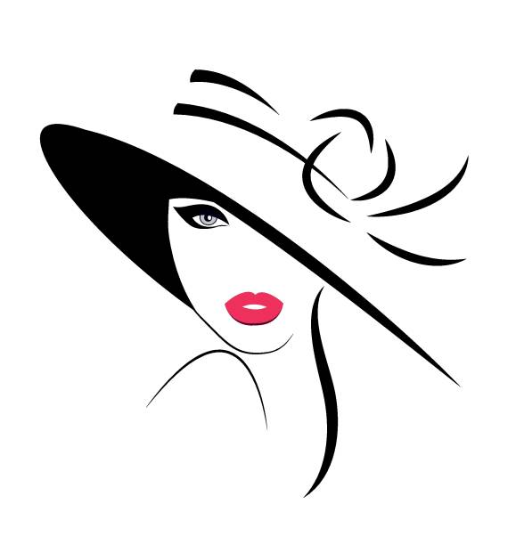Young Woman in hat Young Woman in hat. Vector illustration fashion clipart stock illustrations