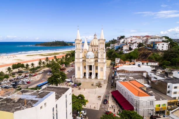 Aerial view of Ilheus in Bahia, Brazil Aerial collection of photos captured by drone in Ilheus, Bahia neo classical photos stock pictures, royalty-free photos & images