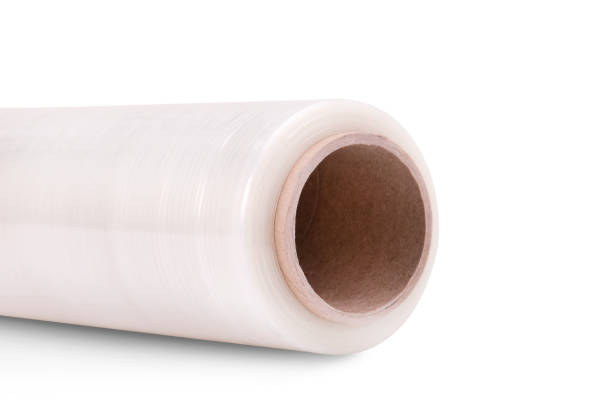 istock Roll of transparent stretch film 923422398