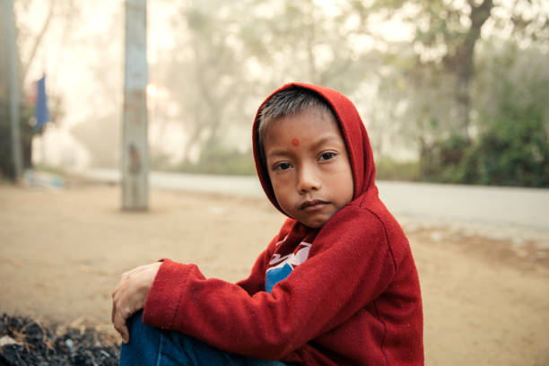 Little boy portrait relaxing in early morning mist Little boy portrait relaxing in early morning mist at outdoor. religion sunbeam one person children only stock pictures, royalty-free photos & images