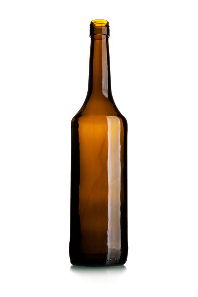 istock Empty tall wine bottle of dark glass 923435332