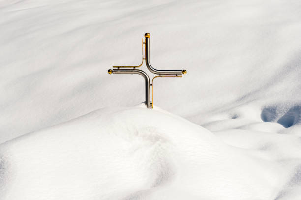 Snow background ski slope
