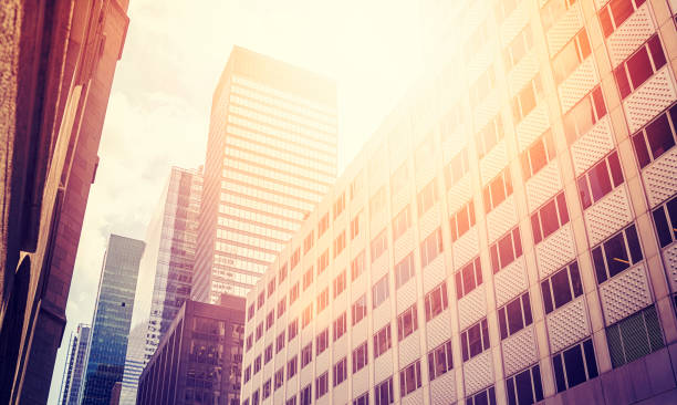 istock Manhattan buildings at sunset NYC, USA. 923442006