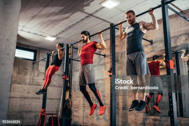 Set A Goal And Make It Happen Stock Photo - Download Image Now - Chin-Ups, Cross Training, Men