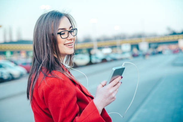 istock Elegant Happy businesswoman using touch pad 923451830