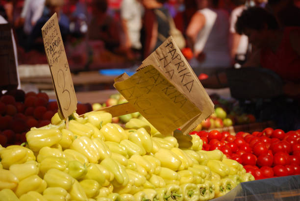 Market in Zagreb old town, Croatia