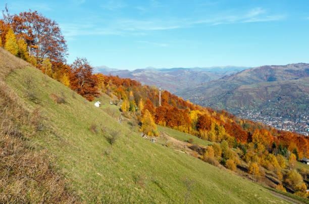 istock Autumn Carpathian mountain, Rakhiv, Ukraine 923458684