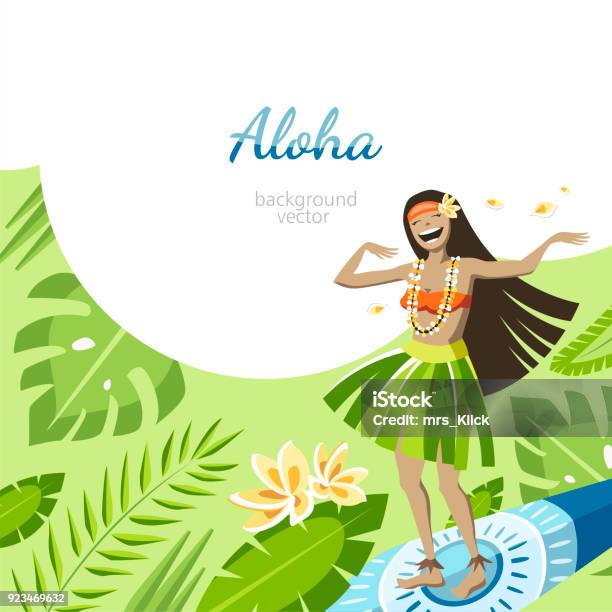 Hawaii Stock Illustration - Download Image Now - Hula Dancing, Hawaiian Culture, Big Island - Hawaii Islands