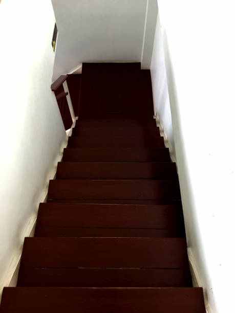 istock Carpet stairs down the building. 923479248
