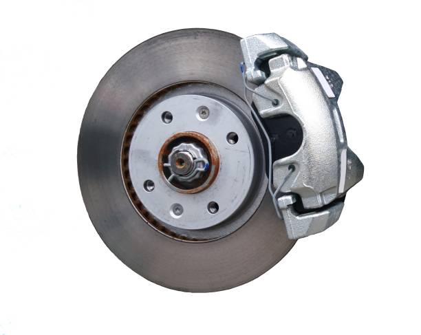 Car disc brake isolated on a white stock photo