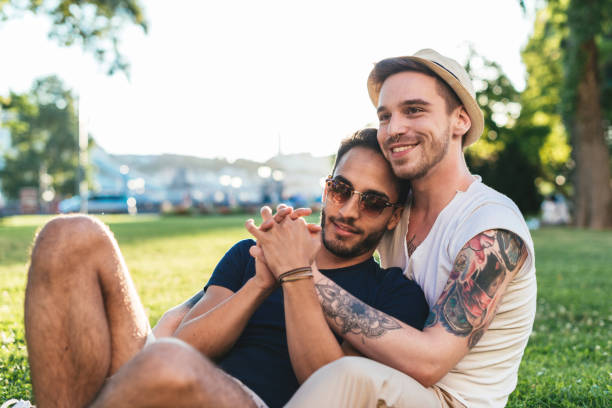 istock Homosexual couple enjoying time together 923494560