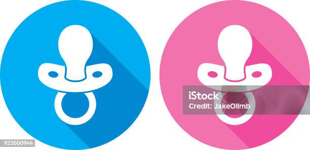 Pacifier Icon Silhouette Stock Illustration - Download Image Now - Pacifier, Icon Symbol, Baby Boys