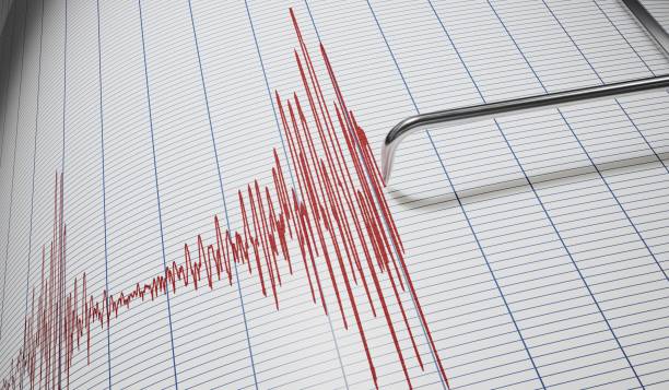 istock Lie detector or seismograph for earthquake detection. 3D rendered illustration. 923504670