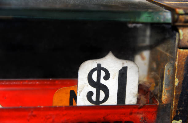 A vintage cash register in an old store in central Texas