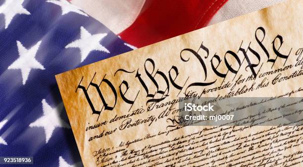 We The People Stock Photo - Download Image Now - Constitution, People, American Flag