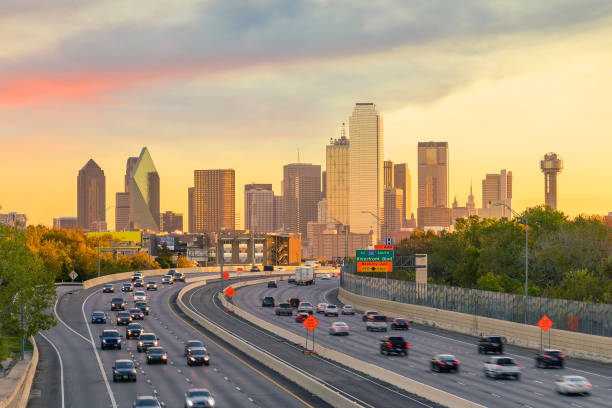 istock Dallas downtown skyline at twilight, Texas 923519766