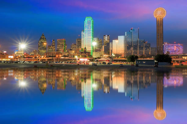 Dallas City skyline at twilight