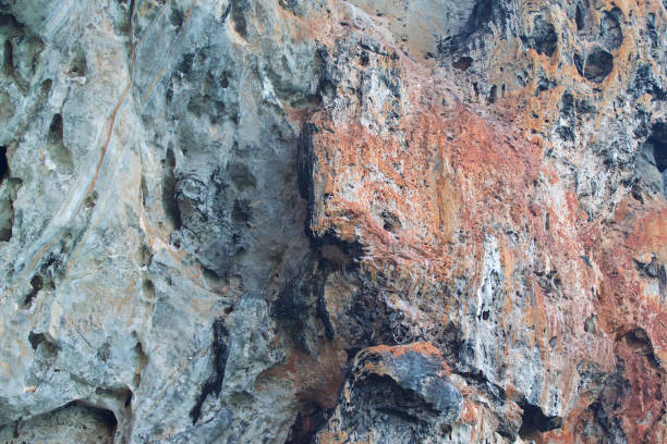 Details and forms of rocks on Railay peninsula, Krabi, Thailand