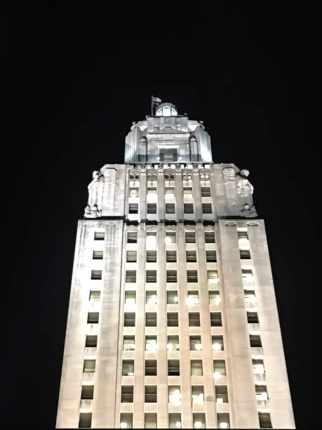 istock Louisiana state Capitol at night 923529786
