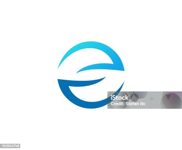E Icon Stock Illustration - Download Image Now - Letter E, Vector, Arrow Symbol