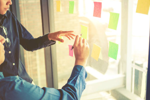 istock Team creative business planning and thinking of ideas for success work project 923543046