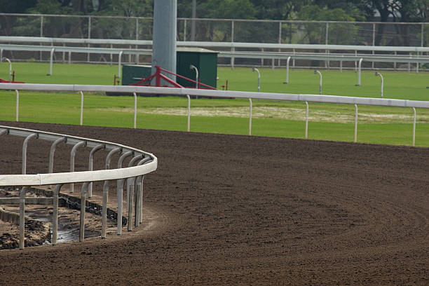 istock Horse Racing Track 92355212