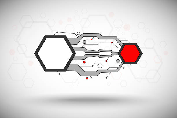 illustrazioni stock, clip art, cartoni animati e icone di tendenza di due cellule esagonali - ideas biotechnology construction business