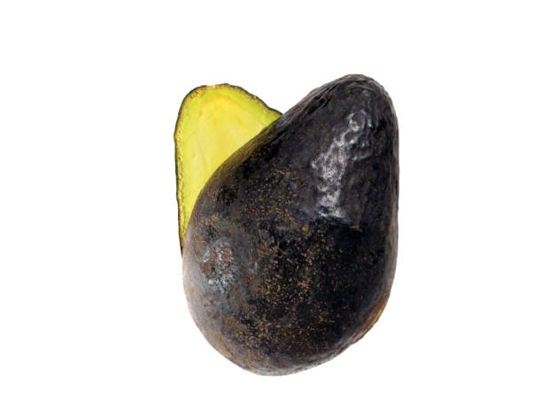 istock Flower like, avocado cut half and slided, isolated 923565494
