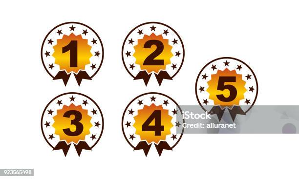Number Vector Template Set Stock Illustration - Download Image Now - Airtight, Army, Authority