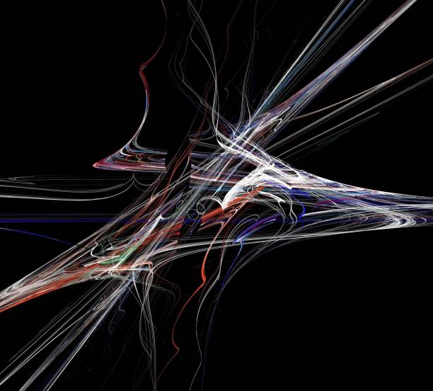 istock image of one Digital Fractal on Black Color 923568670
