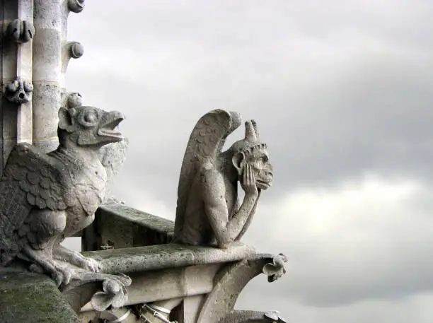 Photo of Gargoyle pair