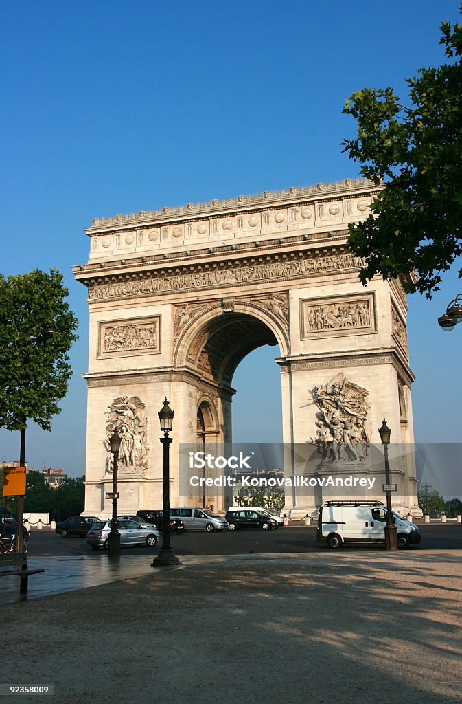 Arco do Triunfo Paris, - Royalty-free Alto - Descrição Física Foto de stock