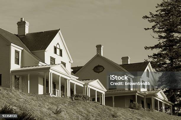 Commanders House And Officers Quarters Fort Columbia Stock Photo - Download Image Now