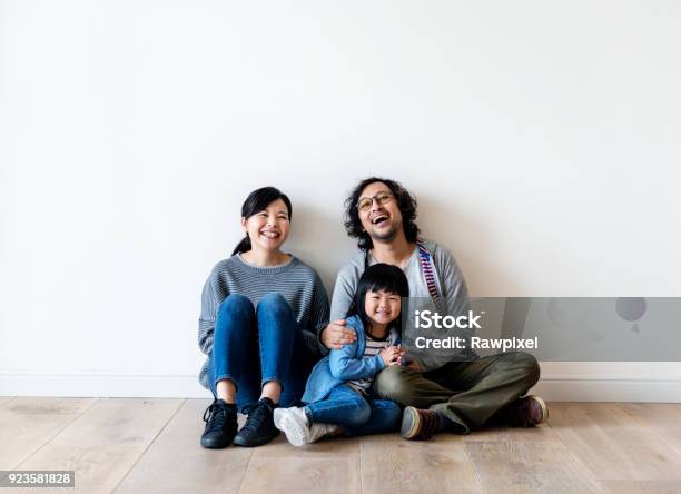 Asian Family Buy New House Stock Photo - Download Image Now - Japanese Ethnicity, Japan, Asian and Indian Ethnicities