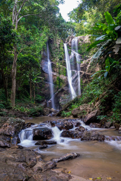istock Water flow from high to low point of the river 923581860