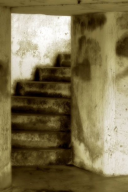 istock Dark Stair, Battery Russell 92358203