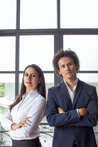 istock Confident business partners working together 923582110