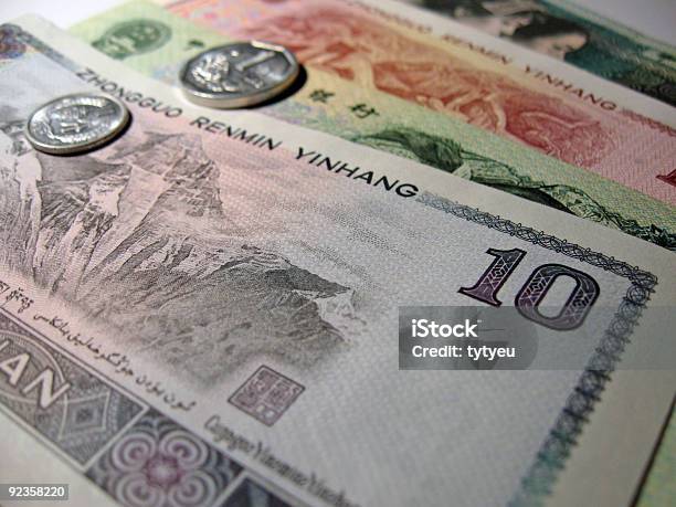 Dinero De China Foto de stock y más banco de imágenes de Actividades bancarias - Actividades bancarias, Bazar, Billete de 10 yuan
