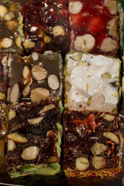 istock Traditional turkish delight  lokum candy 923586070