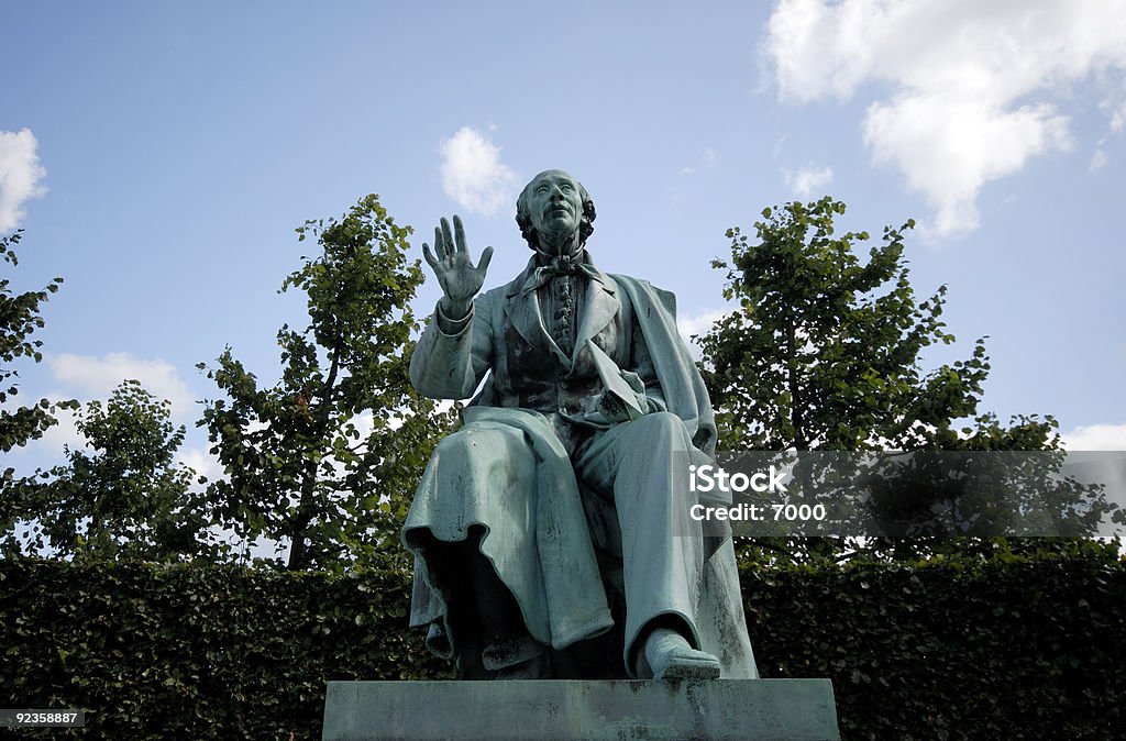 Autor Hans Christian Andersen - Foto de stock de Bronce - Color libre de derechos