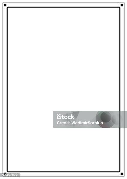 Vector Vintage Page Frame Stock Illustration - Download Image Now ...