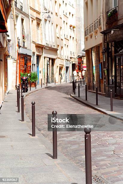 Paris Street Stock Photo - Download Image Now - Cobblestone, Paris - France, Architecture