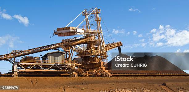 Stacker Iron Ore Mining Western Australia Stock Photo - Download Image Now - Mining - Natural Resources, Iron Ore, Western Australia