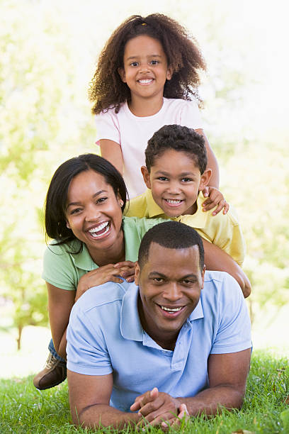 istock Family lying outdoors 92359849